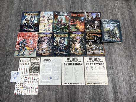 LOT OF RPG GAME MANUALS & ECT