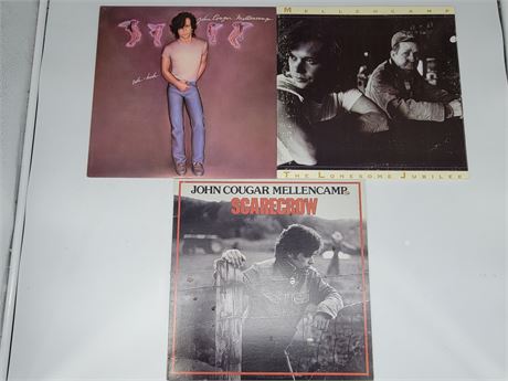 3 JOHN COUGER RECORDS (good condition)