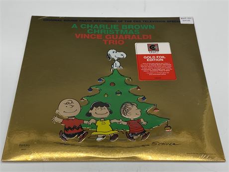 SEALED GOLD FOIL VINCE GUARALDI TRIO - A CHARLIE BROWN CHRISTMAS