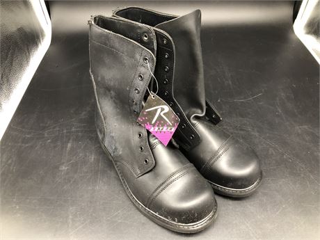 LEATHER STEEL TOE BOOTS