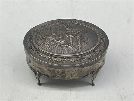 WILLIAM COMYNS LATE 1800’S STERLING JEWELRY BOX