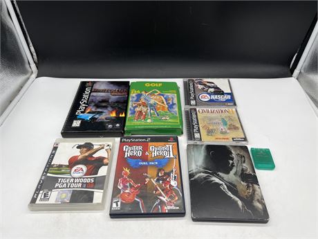 LOT OF ASSORTED VIDEO GAMES - MOSTLY PLAYSTATION