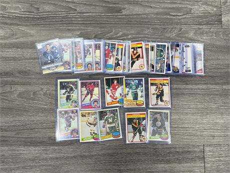 LOT OF HOCKEY CARDS - MOSTLY 1980’s