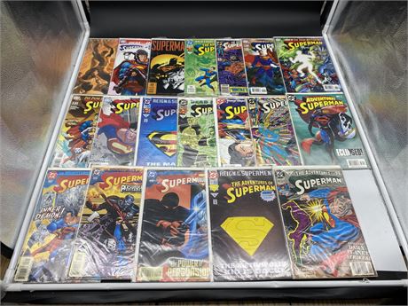 19 SUPERMAN COMICS