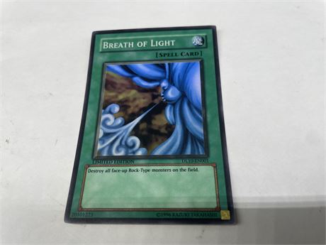 NM BREATH OF LIGHT - DUELIST LEAGUE PROMO DL10-EN001 YUGIOH CARD
