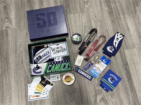 LOT OF MISC VANCOUVER CANUCKS  COLLECTIBLES