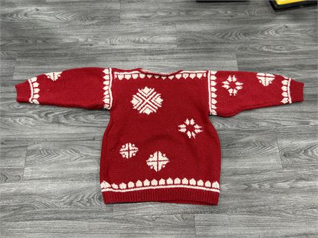 HAND MADE COWICHAN SWEATER - SIZE L
