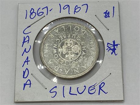 1867-1967 CANADA SILVER DOLLAR
