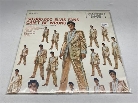 SEALED - 50,000 ELVIS FANS CANT BE WRONG - GOLD VINYL