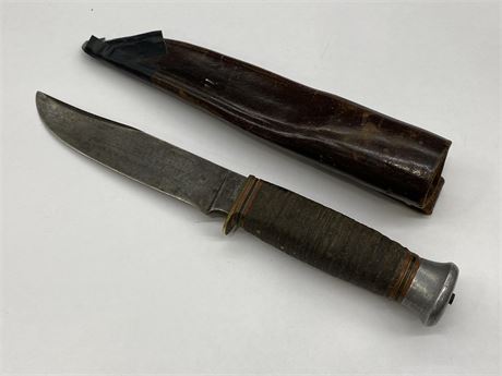VINTAGE GERMAN GOVERNOR HUNTING KNIFE (4.5” BLADE)
