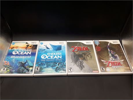 COLLECTION OF NINTENDO WII GAMES - VERY GOOD CONDITION
