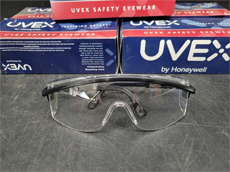5 PAIRS OF UVEX SAFETY GLASSES