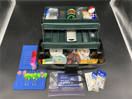 FISHING TACKLE BOX & ACCESSORIES