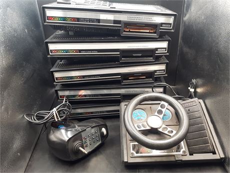 COLLECTION OF COLECO CONSOLES NEEDING VARIOUS REPAIRS - AS IS