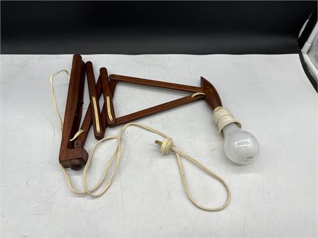 RARE MCM SCISSOR LAMP - DANISH DESIGN - 18” LONG EXTENDED