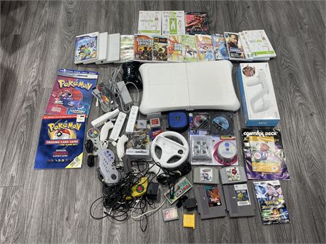 (AS-IS) MISC NINTENDO LOT (MOST GAMES RESURFACED)