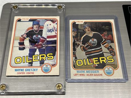 1981/82 OPC GRETZKY 3RD YEAR & MESSIER 2ND YEAR