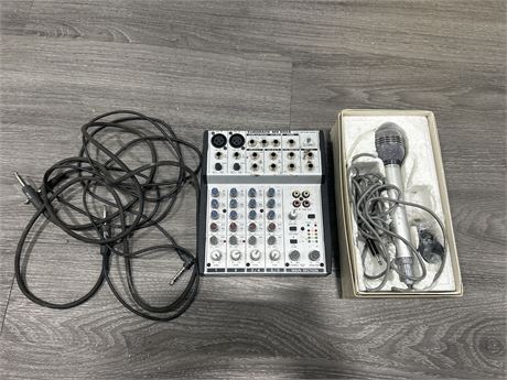 EURORACK SOUND MIXER & MADE IN JAPAN MICROPHONE