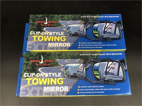 2 NEW TOWING MIRRORS (CLIP-ON STYLE)
