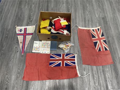 FLAT OF EARLY NAVY FLAGS, ETC