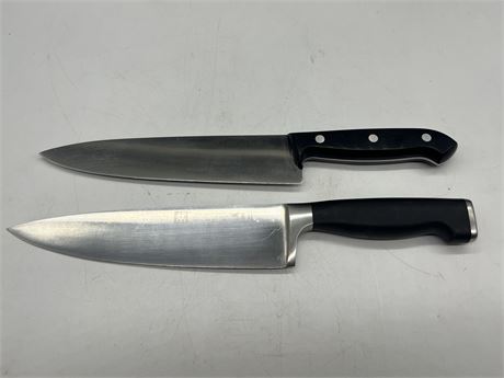 2 J.A. HENCKELS KNIVES (Longest is 13”)