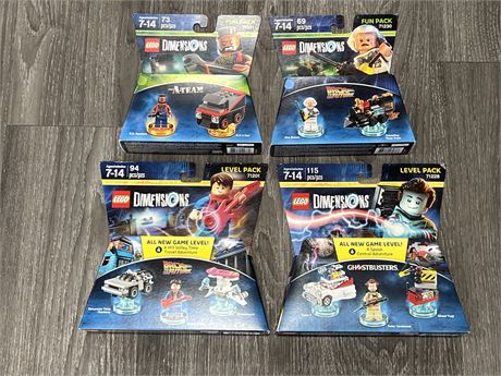 4 FACTORY SEALED LEGO DIMENSIONS