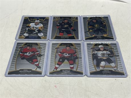 6 NHL ALLURE ROOKIE CARDS