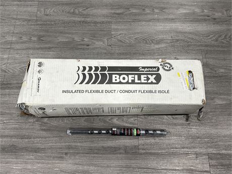 NEW BOFLEX DUCT + LARGE NEW WOOD OWL DRILL BIT - SPECS IN PHOTOS
