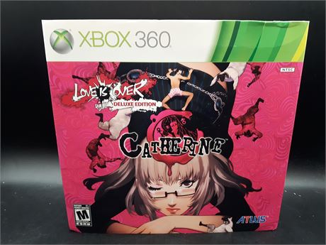 CATHERINE LOVE IS OVER - DELUXE EDITION - CIB - EXCELLENT CONDITION - XB360