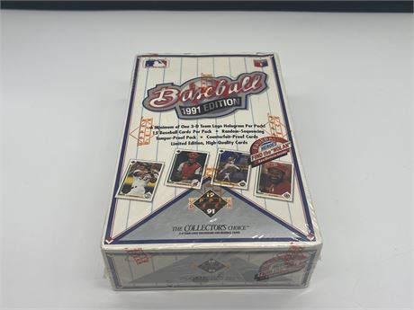 SEALED 1991 EDITION MLB BOX