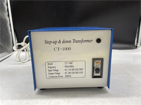 STEP UP AND DOWN TRANSFORMER CT-1000