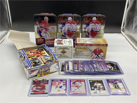 LARGE LOT OF HOCKEY CARDS - NO SHIPPING