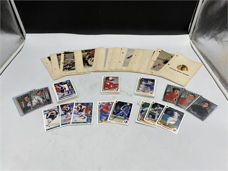 LARGE LOT OF ASSORTED NHL CARDS AND MEMORABILIA
