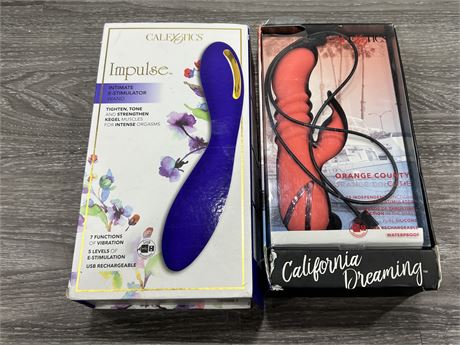 2 UNUSED WOMANS SEX TOYS - BOXES HAVE BEEN OPENED
