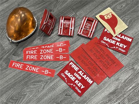 LOT OF FIRE ALARM ACCESSORIES