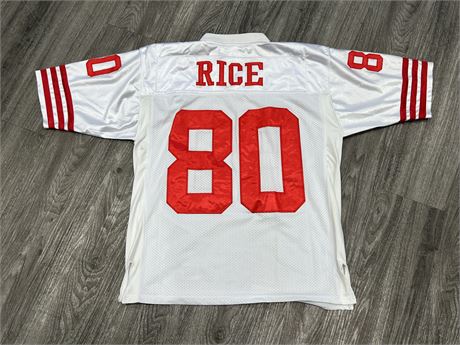 RICE THROWBACK SAN FRANCISCO 49ERS JERSEY SIZE L