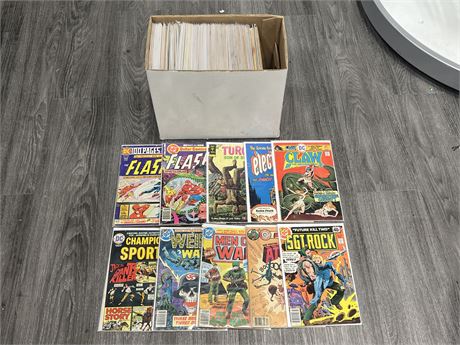 SHORT BOX OF VINTAGE OLD COMICS 50’s 60’s 70’s