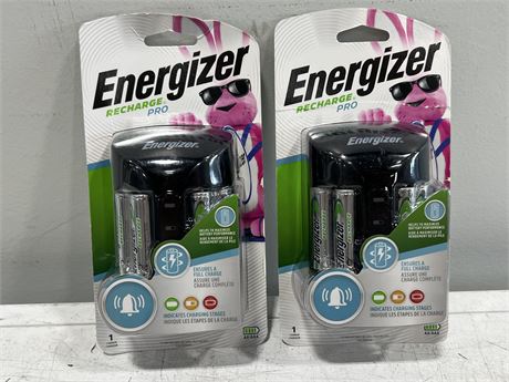 2 NEW ENERGIZER RECHARGE PROS