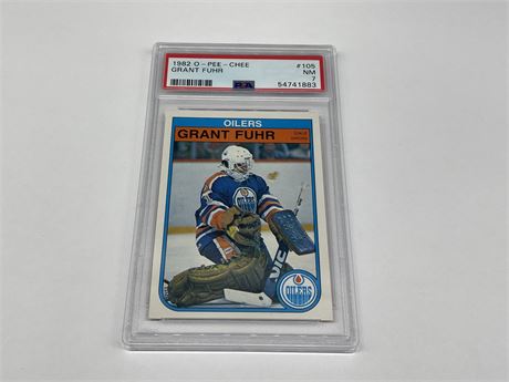 PSA 7 1982 GRANT FUHR O-PEE-CHEE NHL CARD