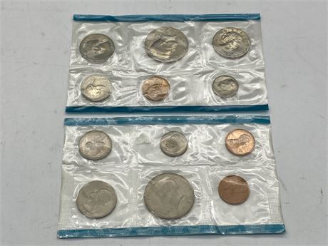 1972 & 1980 UNCIRCULATED US COIN SETS