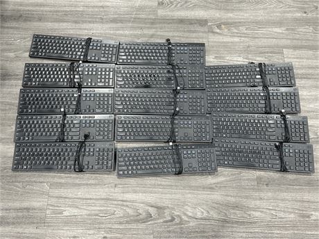 LOT OF 14 DELL KEYBOARDS