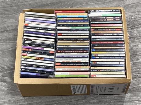 BOX OF OVER 76 BLUES AND JAZZ CDS - EXCELLENT TO NM