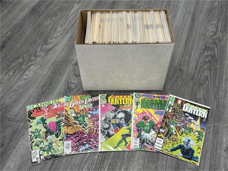 SHORTBOX OF GREEN LANTERN COMICS - ALL BAGGED & BOARDED