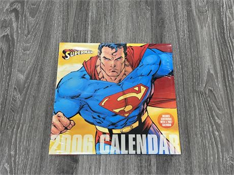 NEW OLD STOCK SEALED SUPERMAN CALENDAR FROM MID 2000’s
