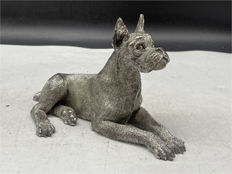 MADE IN ITALY SILVER PLATED DOG 8”