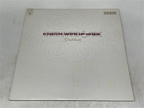 EARTH WIND & FIRE - GRATITUDE 2 LP’S W/ GATEFOLD - EXCELLENT (E)