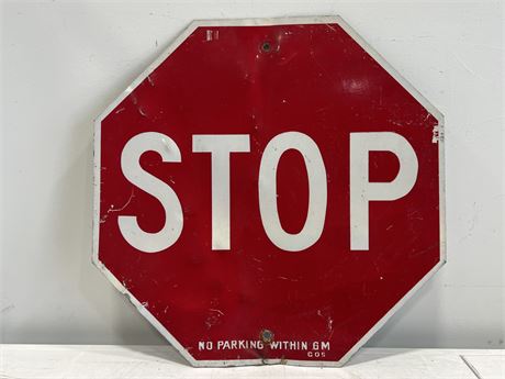 METAL STOP SIGN (24”x24”)
