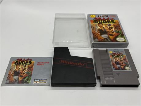 BAD DUDES - NES COMPLETE W/BOX & MANUAL - EXCELLENT CONDITION
