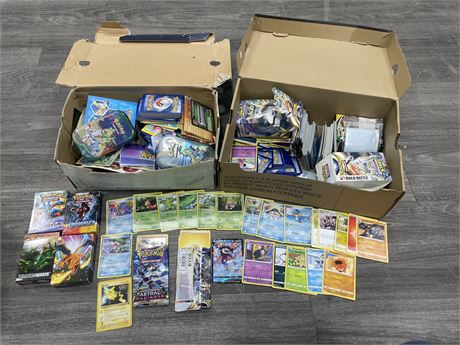2 BOXES OF POKMON CARDS INCL: SOME 90’S-EARLY 2000’S