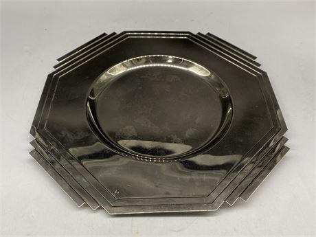 ART DECO SILVER PLATED TRAY DESIGNED BY LARRY LASLO FOR TOWLE SILVER CO. (13”)